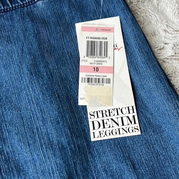 Style & Co. Stretch Denim Leggings, Size 10 - Picture 4 of 13